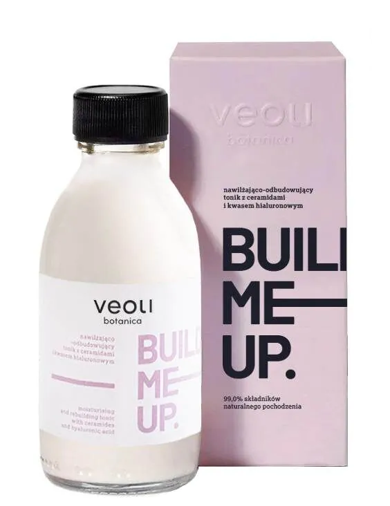 Veoli Botanica Build Me Up Nawilżająco-Odbudowujący tonik z Ceramidami i kwasem hialuronowym