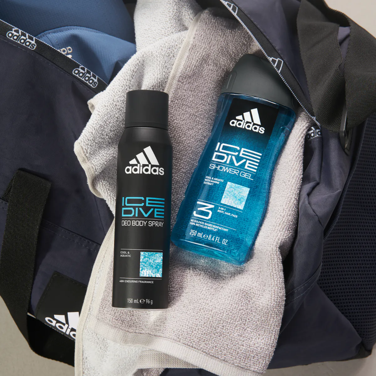 Adidas Body Spray Ice Dive Dezodorant dla mężczyzn, 150 ml