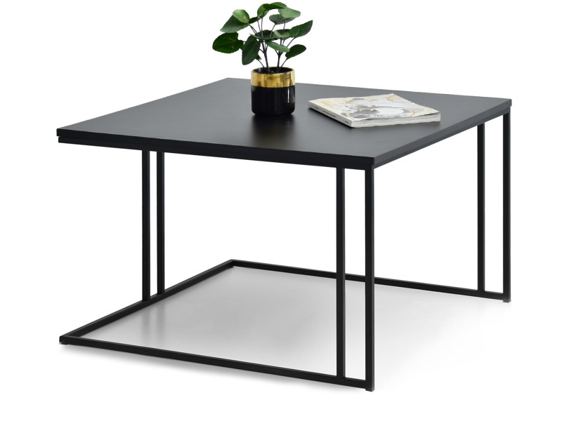 Stolik-Kawowy Dark-Xl Czarny, Podstawa Czarny