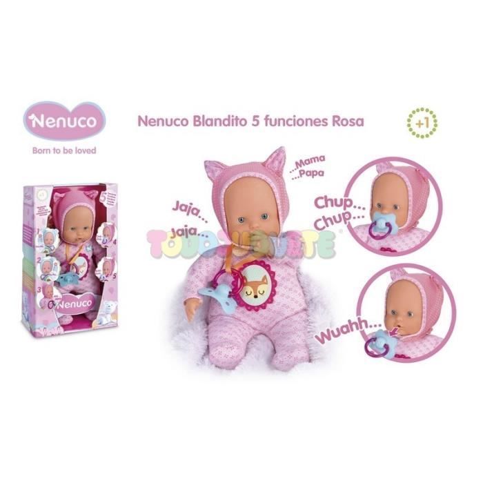 Boneca Nenuco macia com 5 funções para bebês