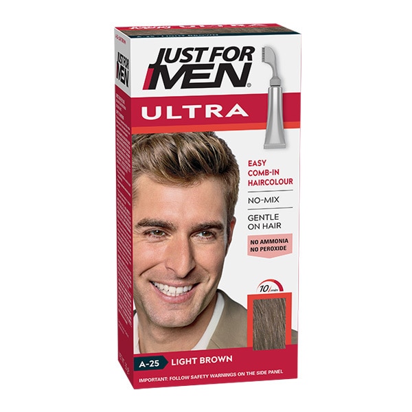 Just For Men Ultra Haarfarbe A25 Hellbraun | Geschenkidee für Papa | Superdrug