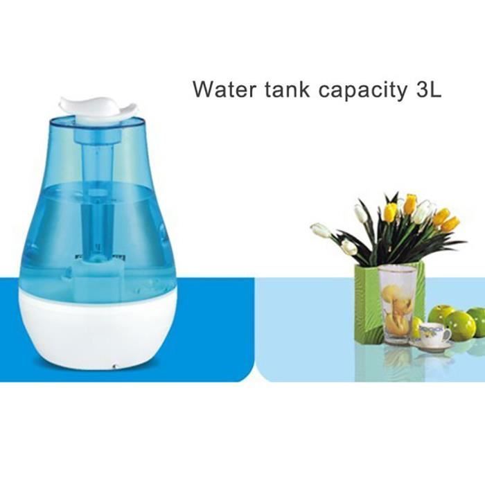 Humidificador ultrasónico de aroma de 3 litros con doble boquilla, difusor de aire, atomizador y generador de niebla - Humidificador 362