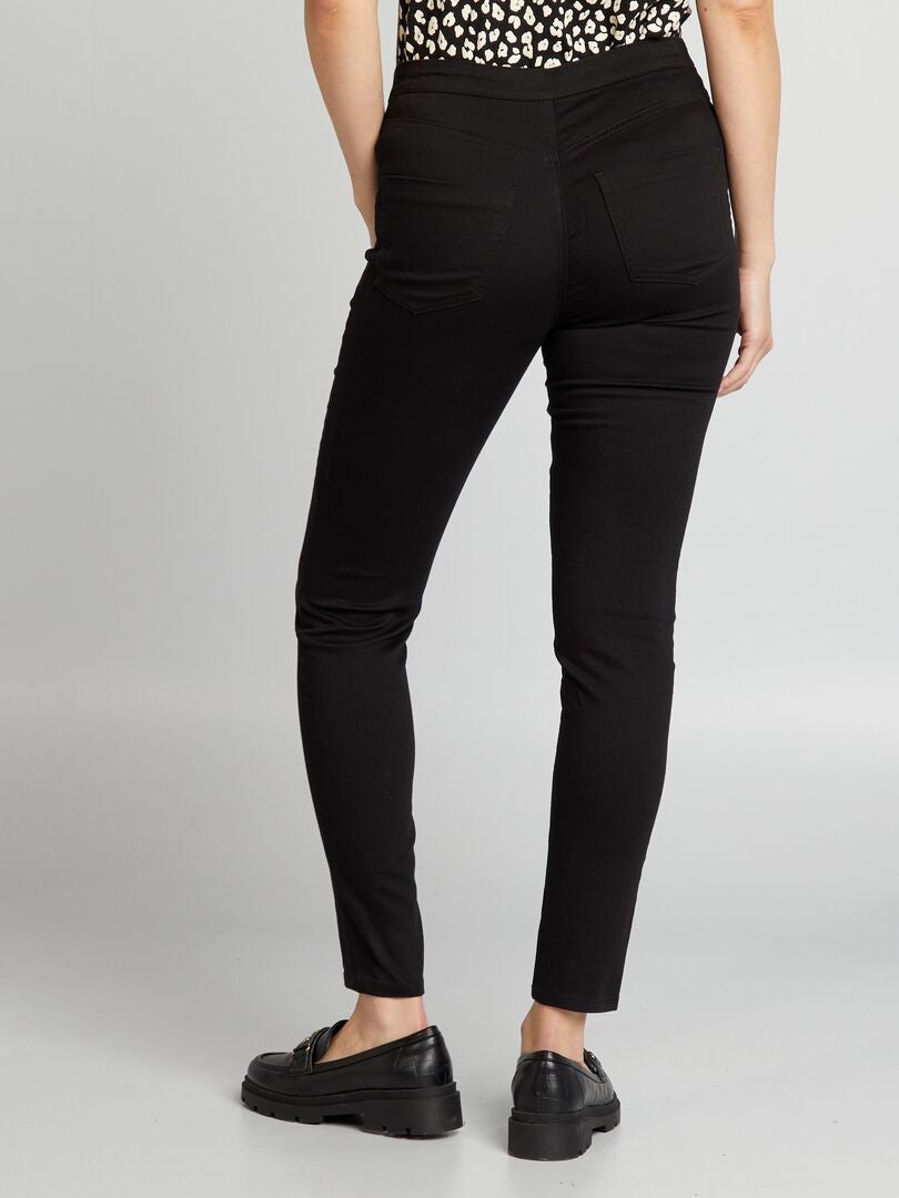 Pantalones de punto elástico tipo jeggings - negros