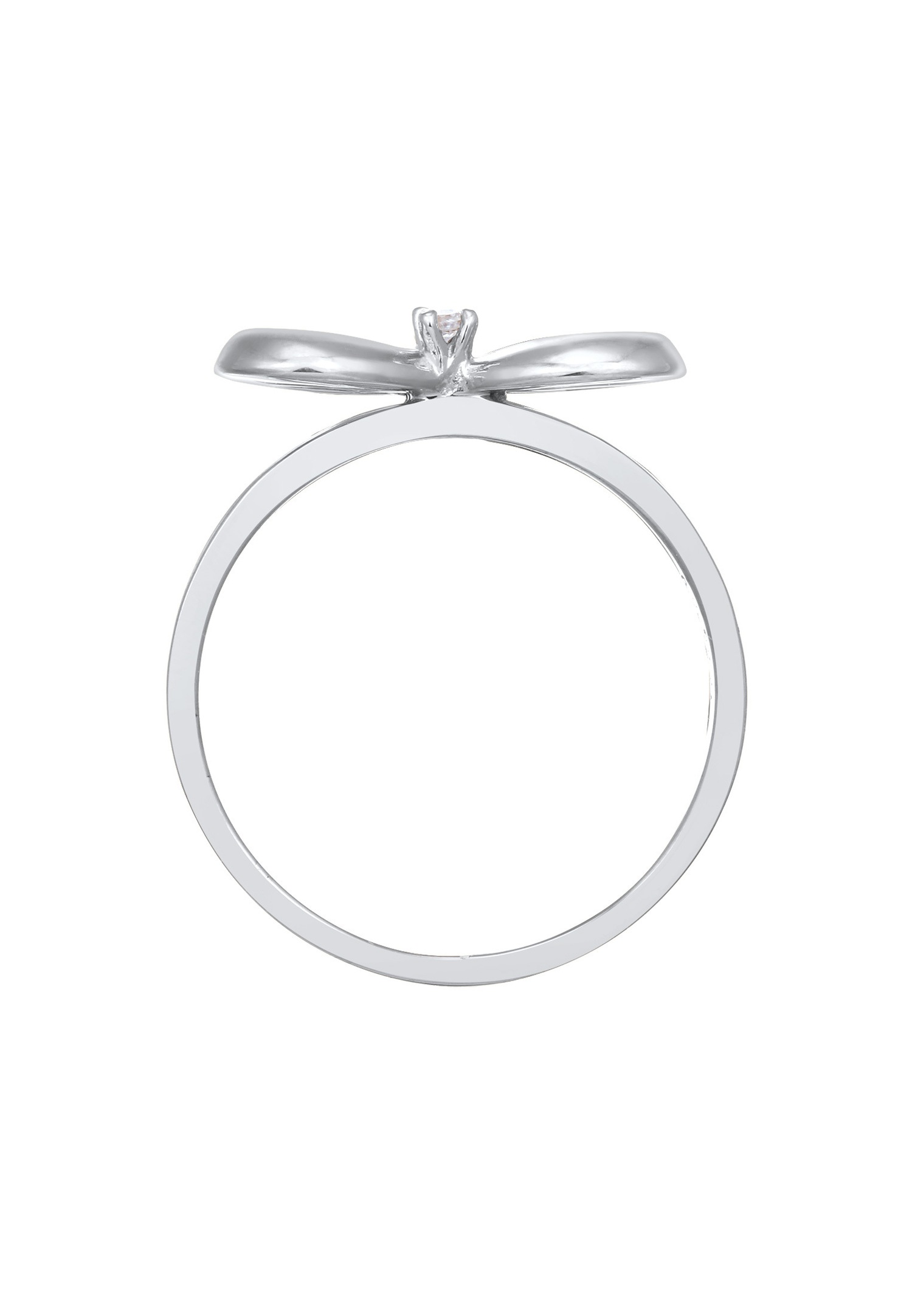 Elli DIAMONDS Femmes noeud tendance avec diamant (0.015 ct.) en argent sterling 925