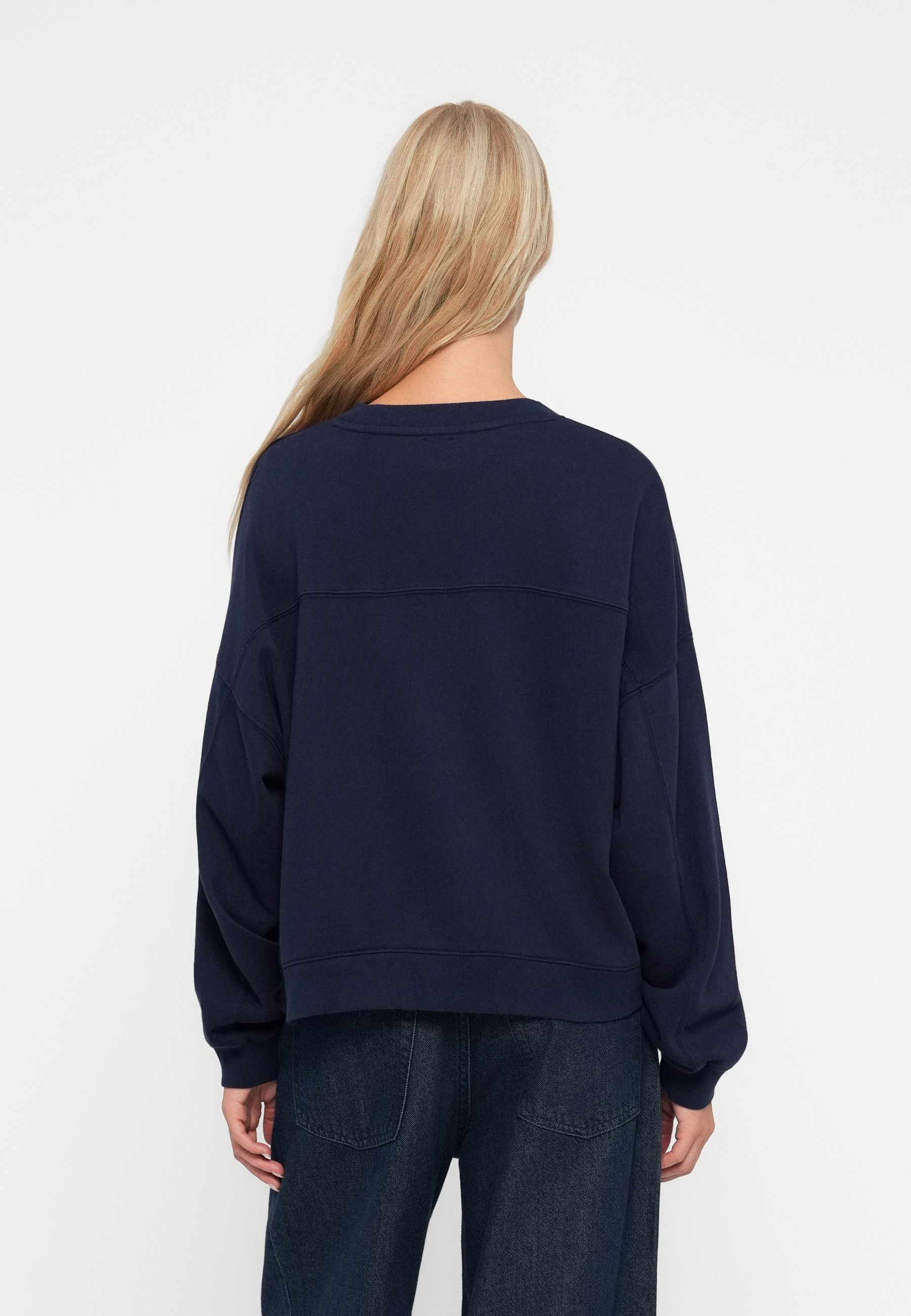 GAP LOGO WEDGE CREW - Sweatshirt - marineblauw uniform