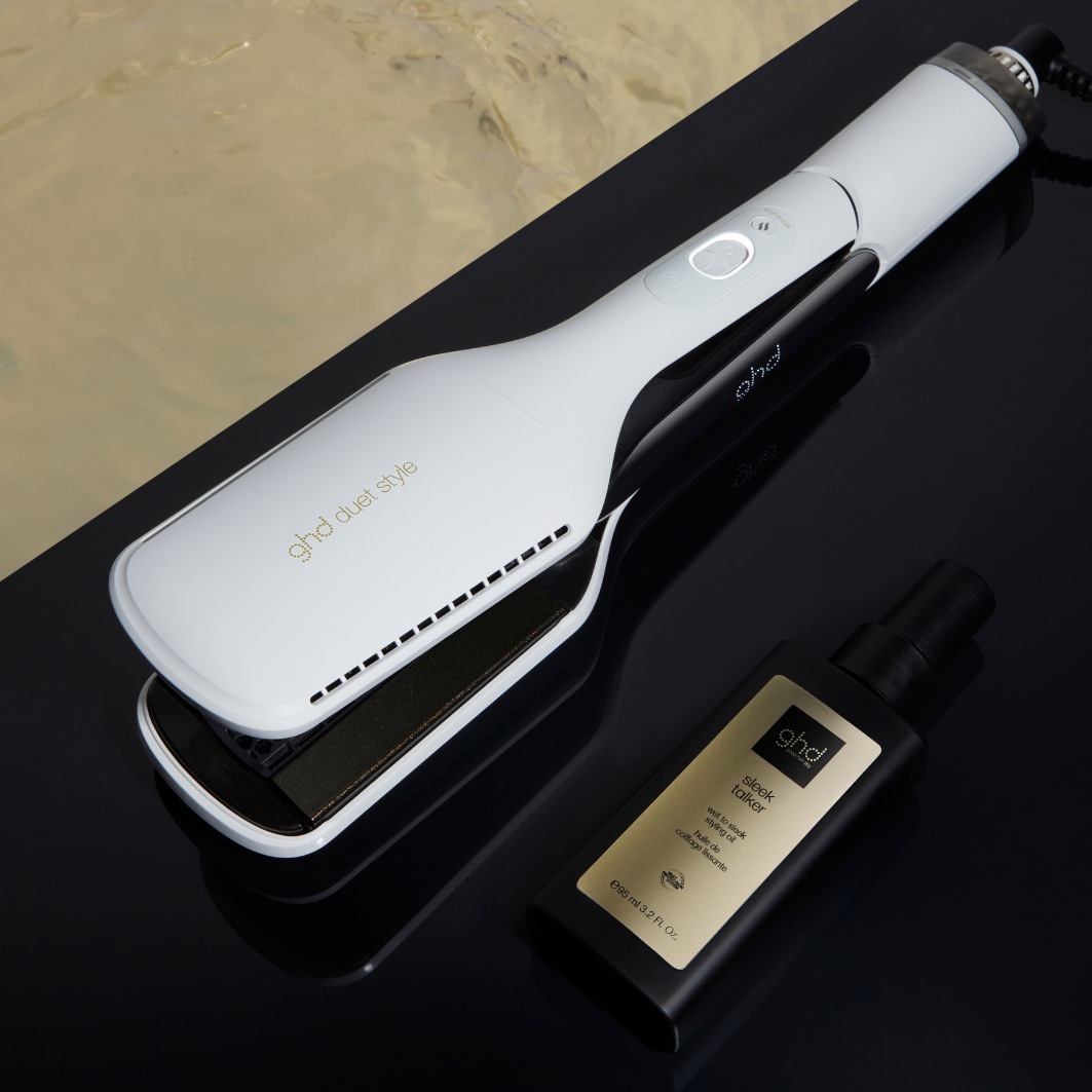 ghd olje za lase za oblikovanje z vročim zrakom, olje za oblikovanje za mokre in gladke lase, Sleek Talker - 95 ml