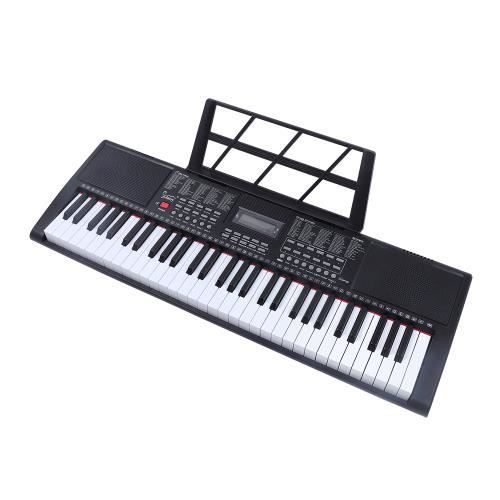 FCH - Kit complet débutant piano numérique 61 touches avec support pour clavier, banc de clavier et casque audio
