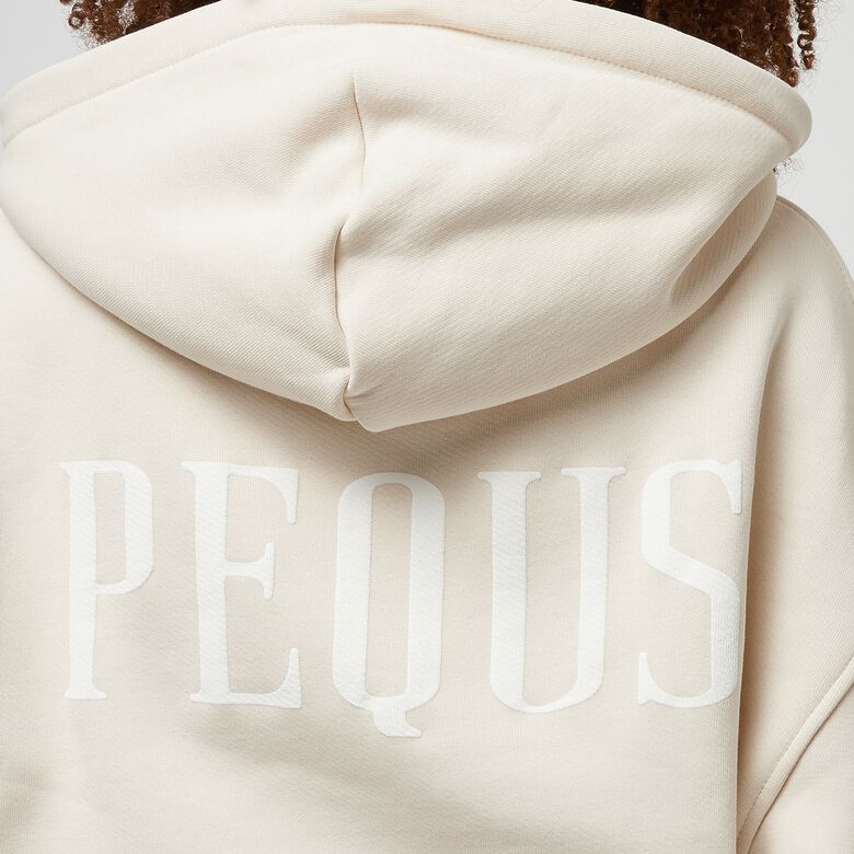 Hoodie met rits en logo op de rug