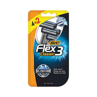 Bic Flex 3 Classic engangsblader 6 enheter