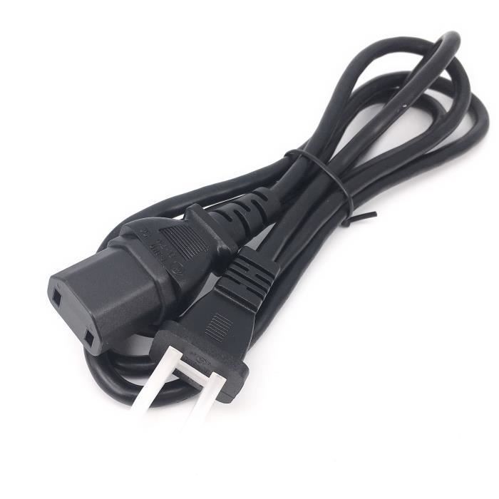 EU - Universele 2-pins mannelijke naar IEC320 C17 vrouwelijke adapter, netsnoer voor PS4 Pro, kabel