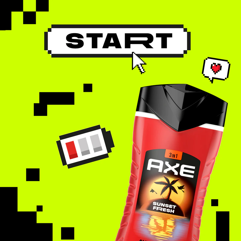 Axe Sunset Fresh douchegel voor gezicht, lichaam en haar