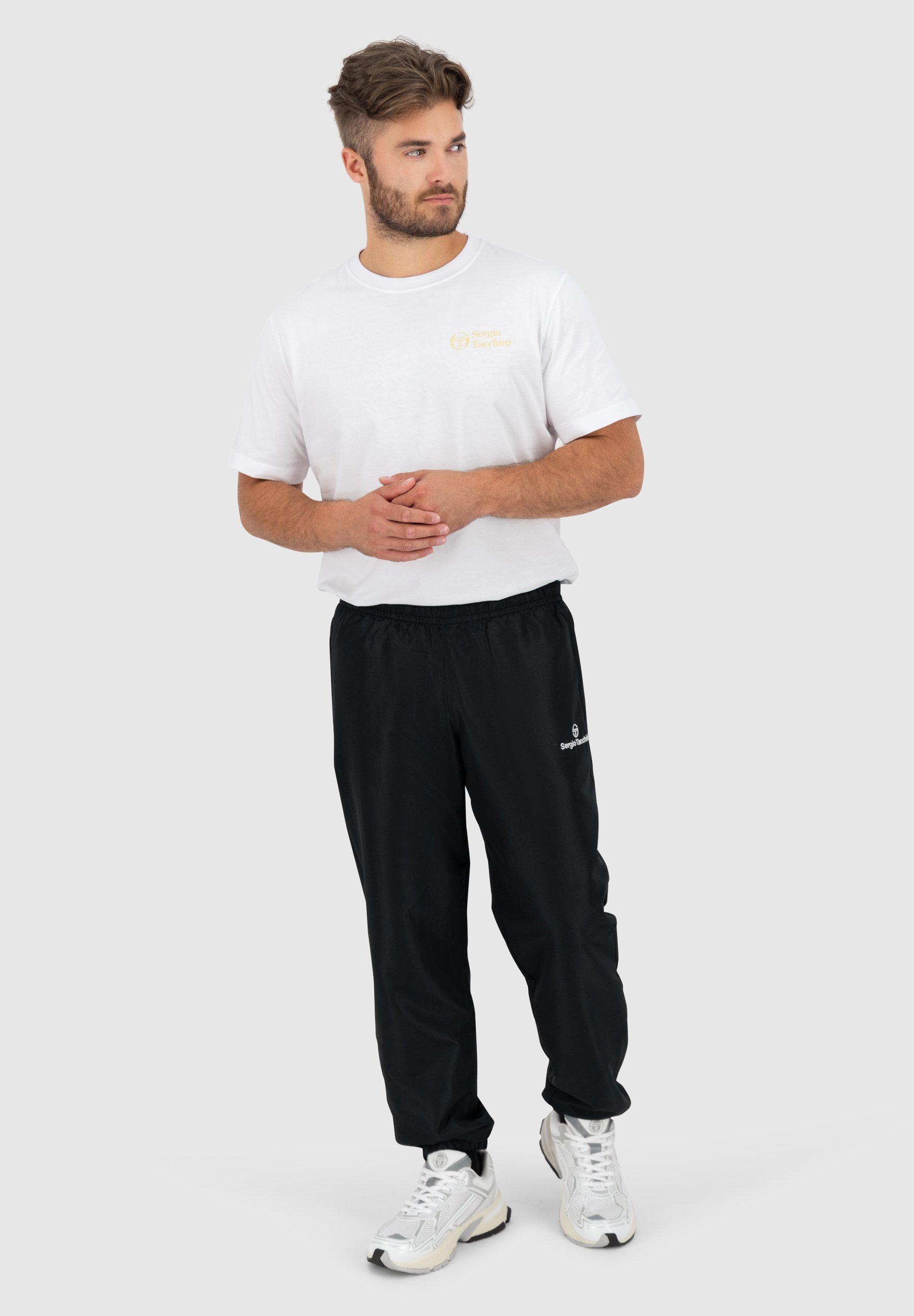 NEW YORK - Verryttelyhousut - black/whiteSergio Tacchini