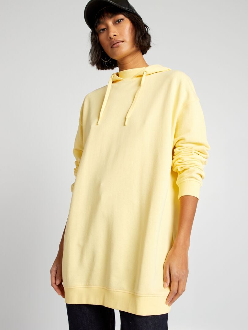 Lichtgewicht hoodie - GEEL