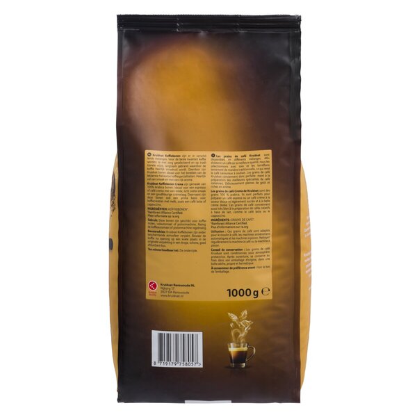 Grãos de café expresso suave Kruidvat Crema<br>1000g