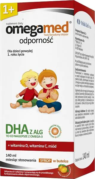 Omegamed Odporność, Syrop wzmacniający odporność, dla dzieci powyżej 1. roku życia