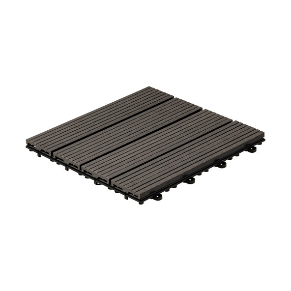WPC-Holzfliesen BAVARO, 1 m², antraciet