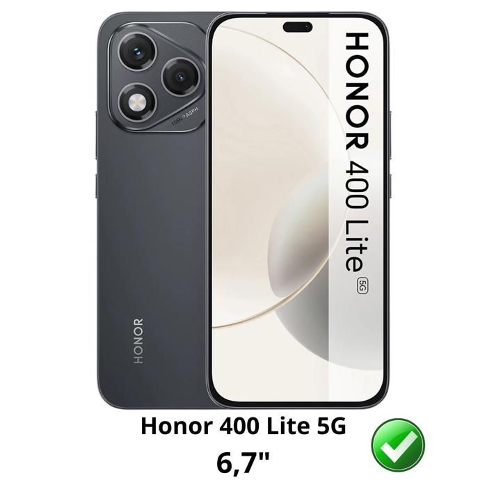 Capa resistente a impactos para Honor 400 Lite 5G e 2 películas protetoras de vidro temperado da Phonillico®