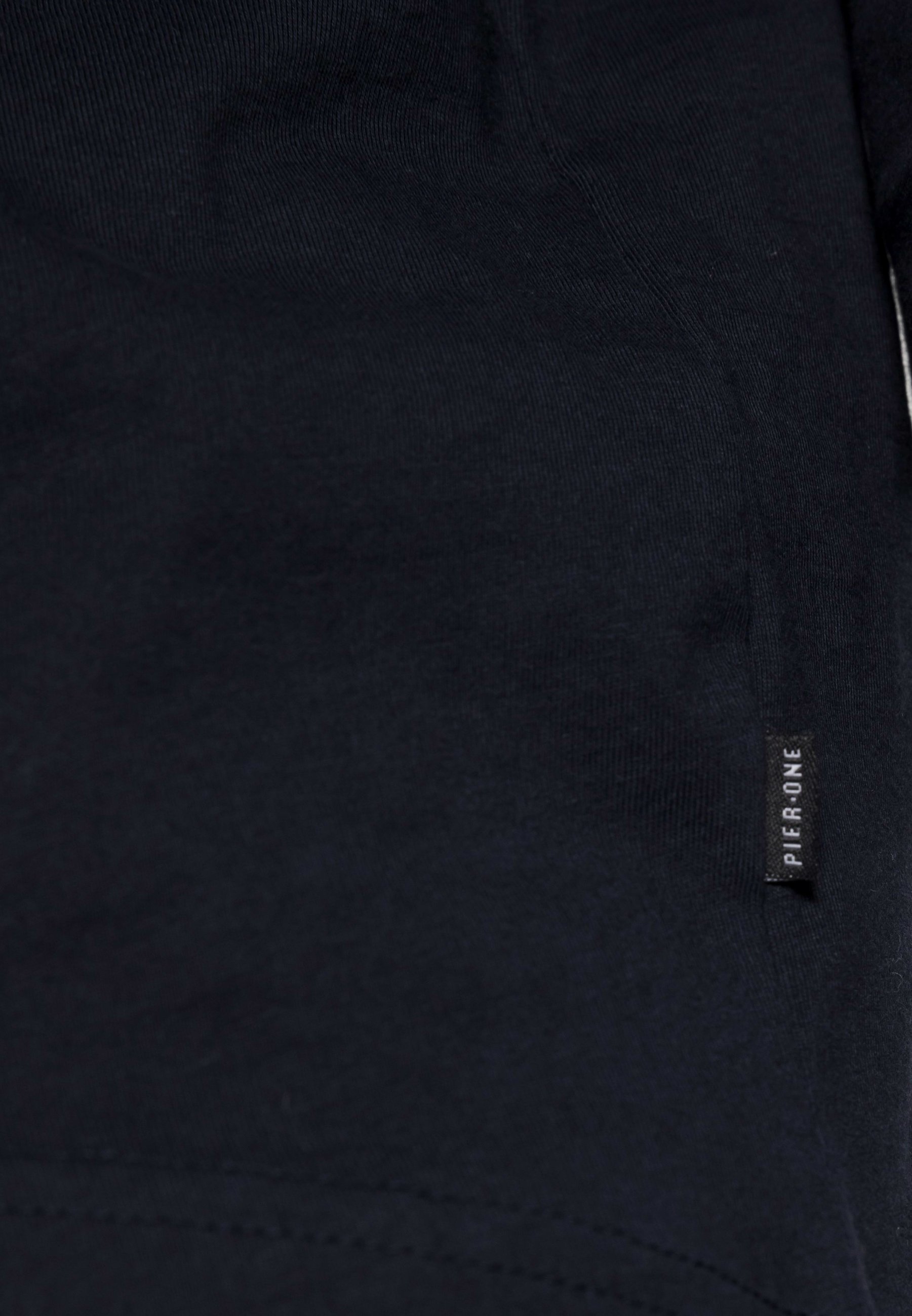 Pier One Langarmshirt – grau/dunkelblau