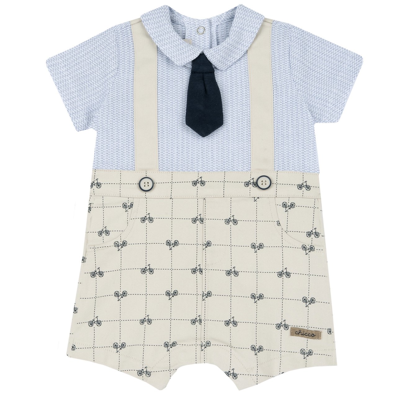 Salopette bébé avec nœud