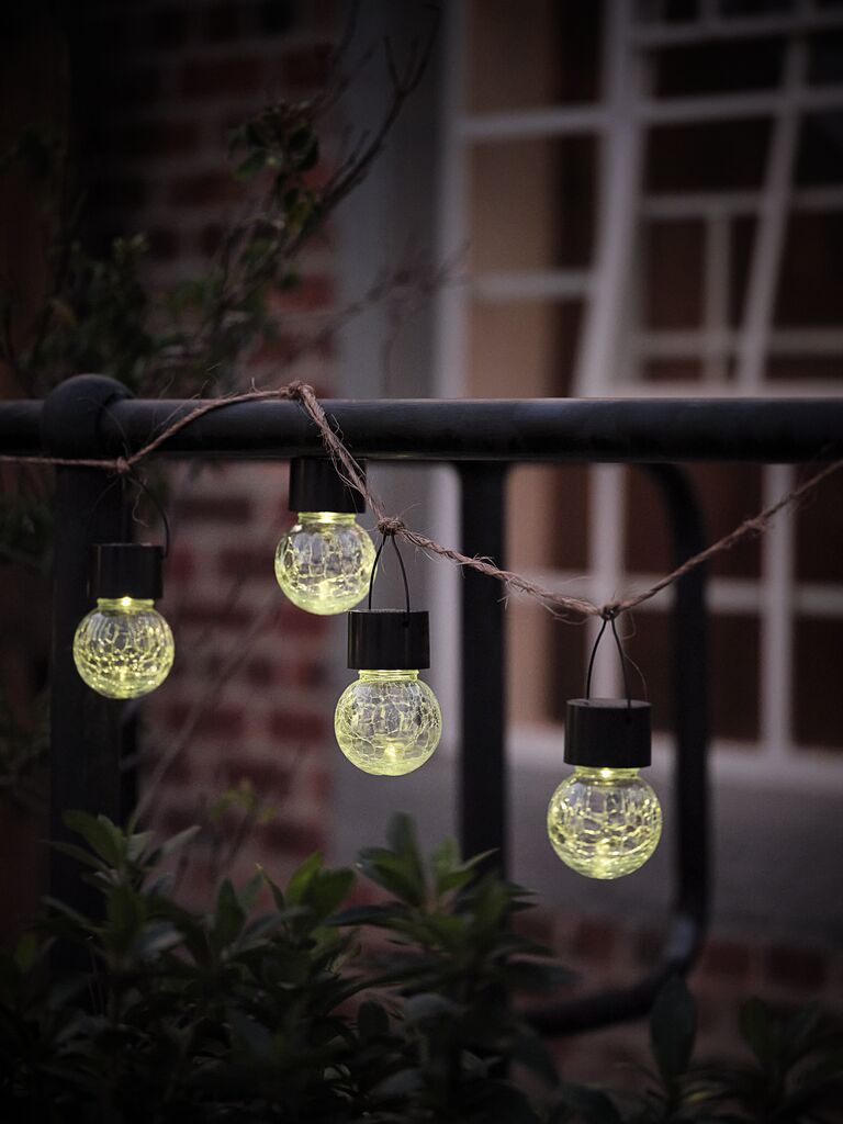 NIGHTINGALE solarna lampa Ø6xV14cm prozirna