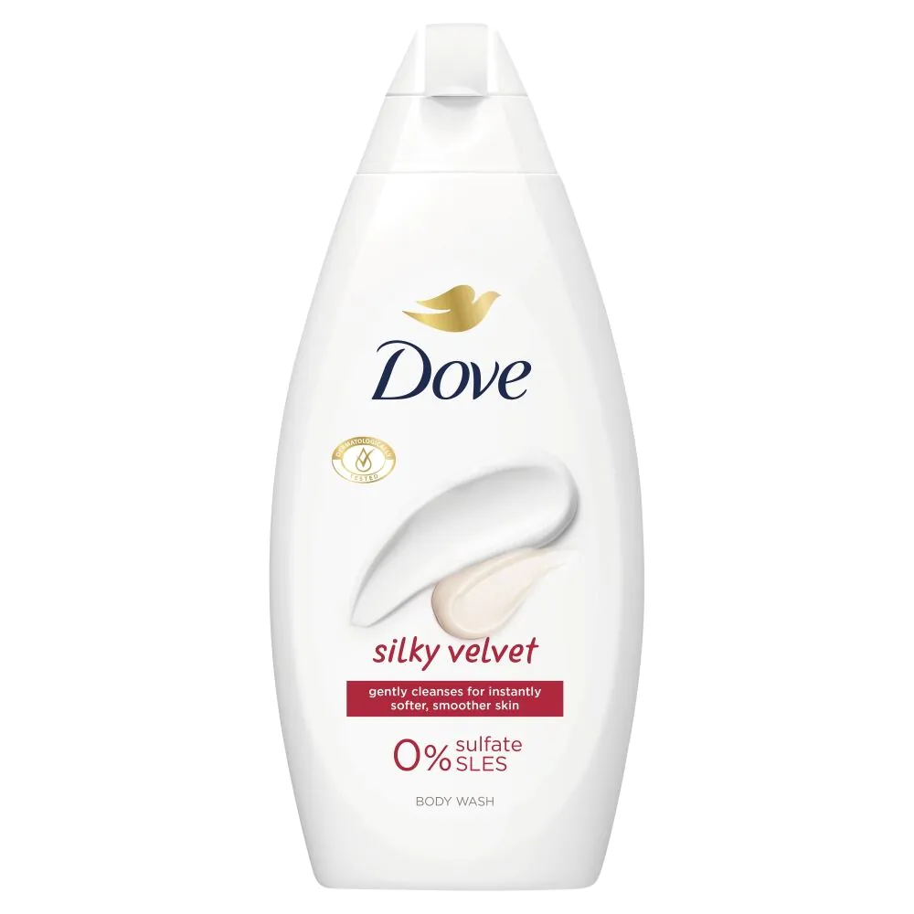 Dove Essential Care Silky Velvet - Żel pod prysznic 450 ml