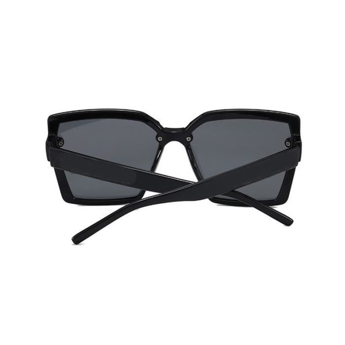 SHARPHY Lunettes de soleil femme rétro grosse boite personnalité tendance tout match mince l'été noir élégant haute qualité