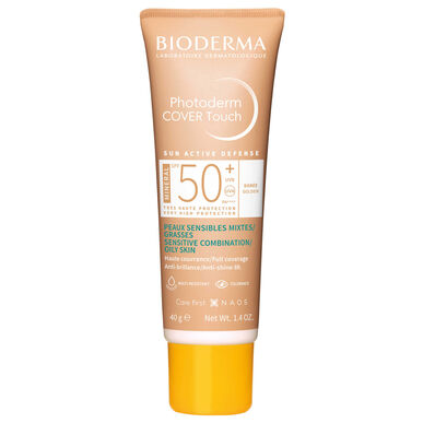 „Bioderma“ saulės fluidas „Photoderm Cover Touch Gold 50“ 40 g 40 g