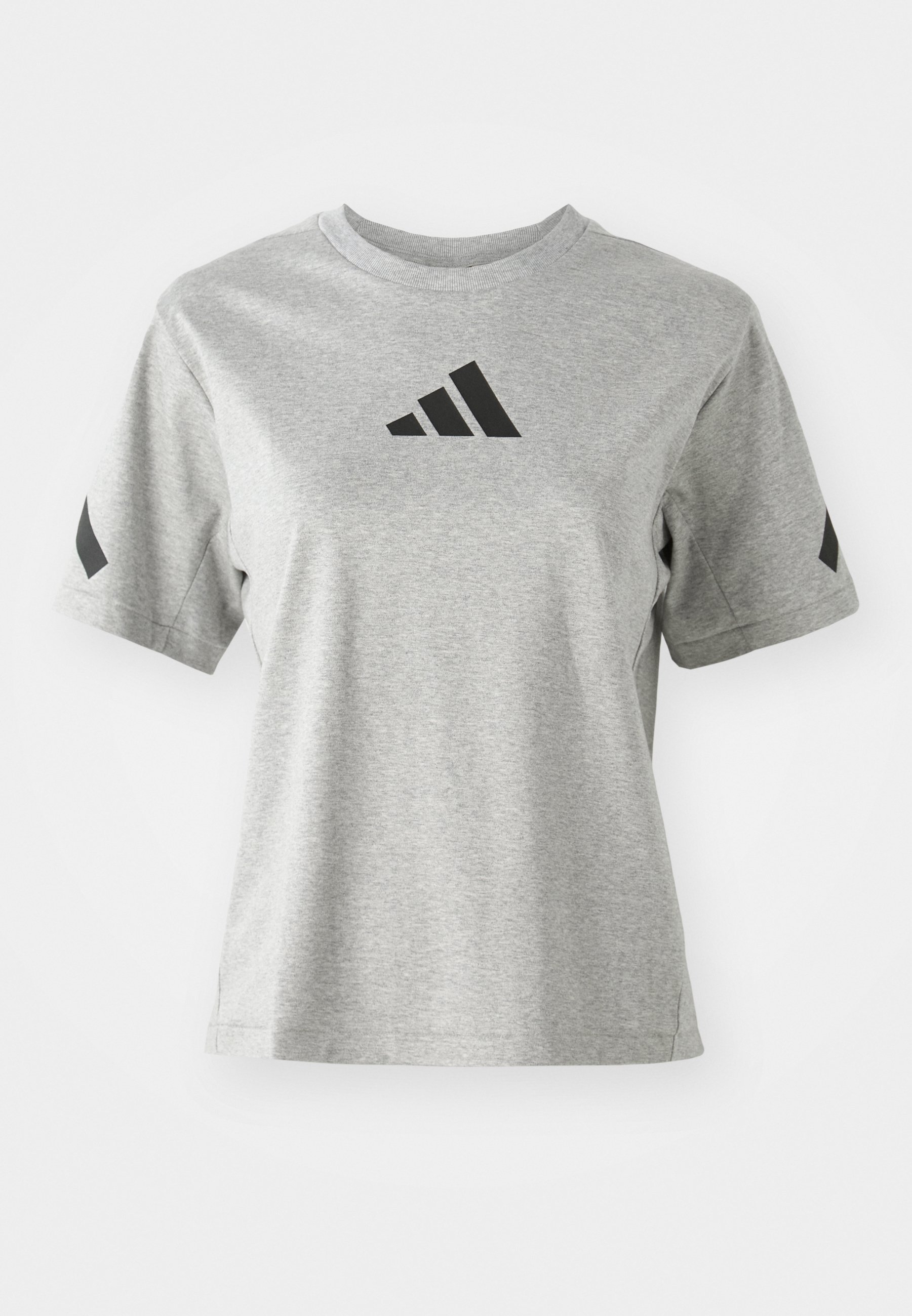 adidas Sportswear ZNE TEE - T-shirt de sport - gris chiné moyen