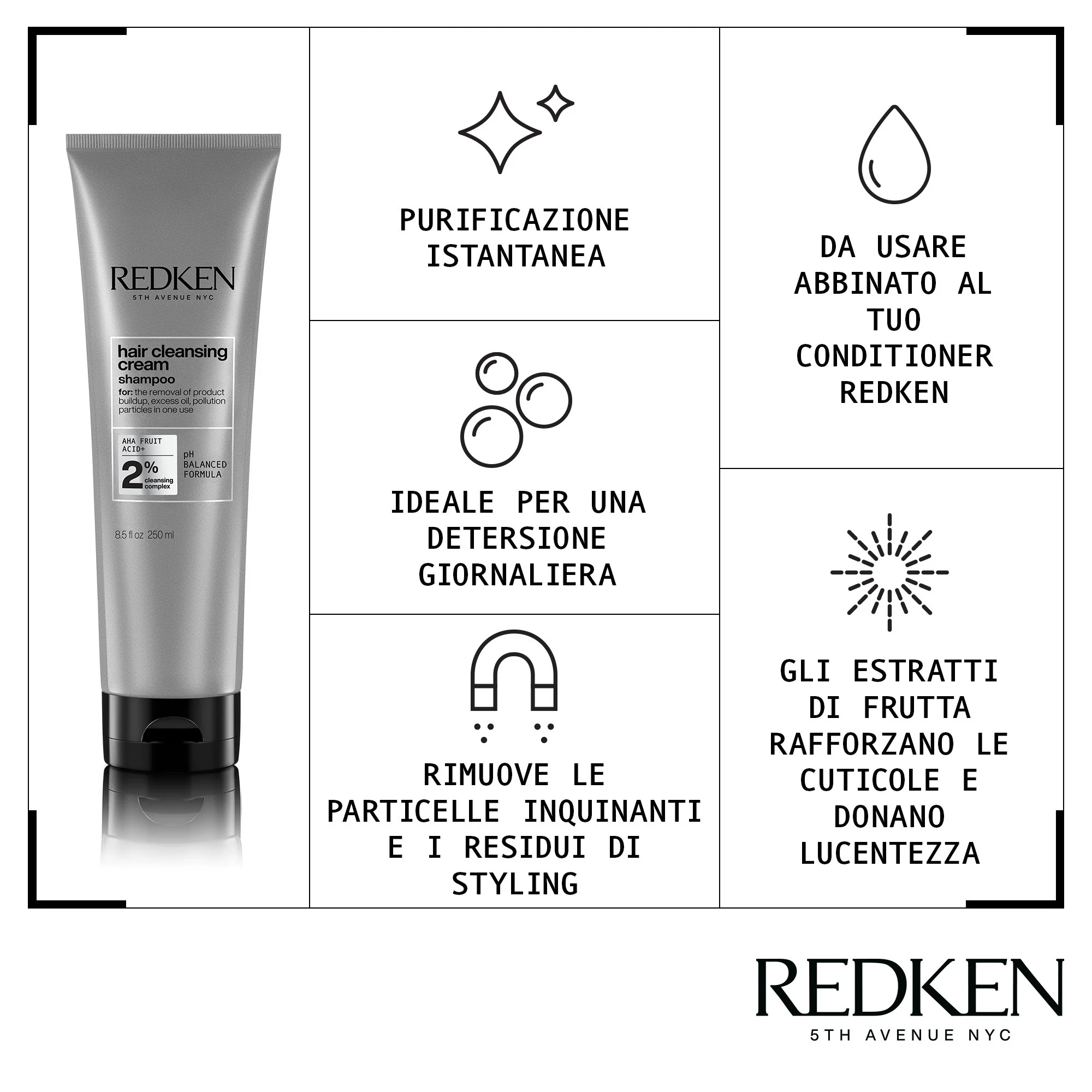 Hair Cleansing Cream Shampoo - Shampoo Purificante
