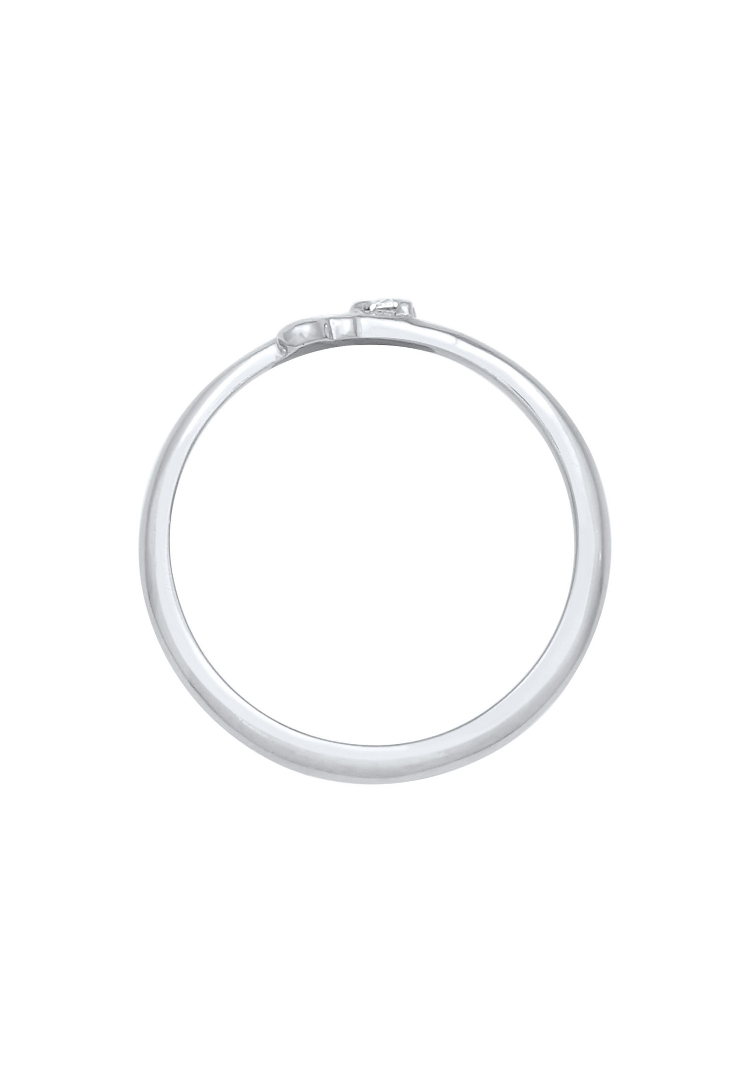 Elli DIAMONDS Diamant (0.03 ct.) Herz Symbol 925 Sterling Silber
