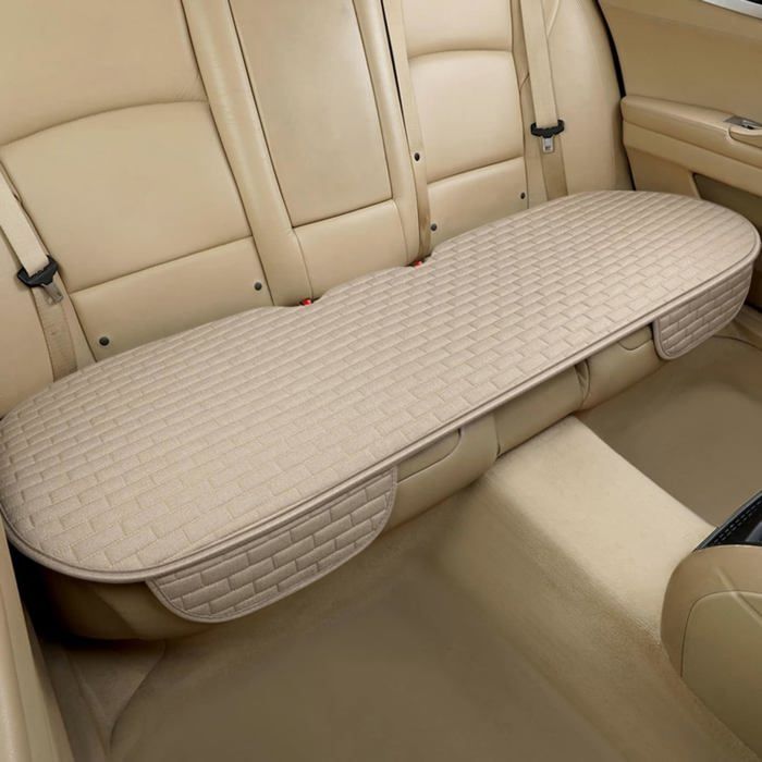 Funda para asiento de coche - PZCC - Lino - Beige - Universal - 1 funda trasera