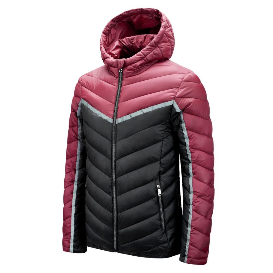 ZITY Winter Herenjassen Warme Dikke Herenjassen Gewatteerde Casual Parka's met Capuchon Heren Overjassen Patchwork Merkkleding