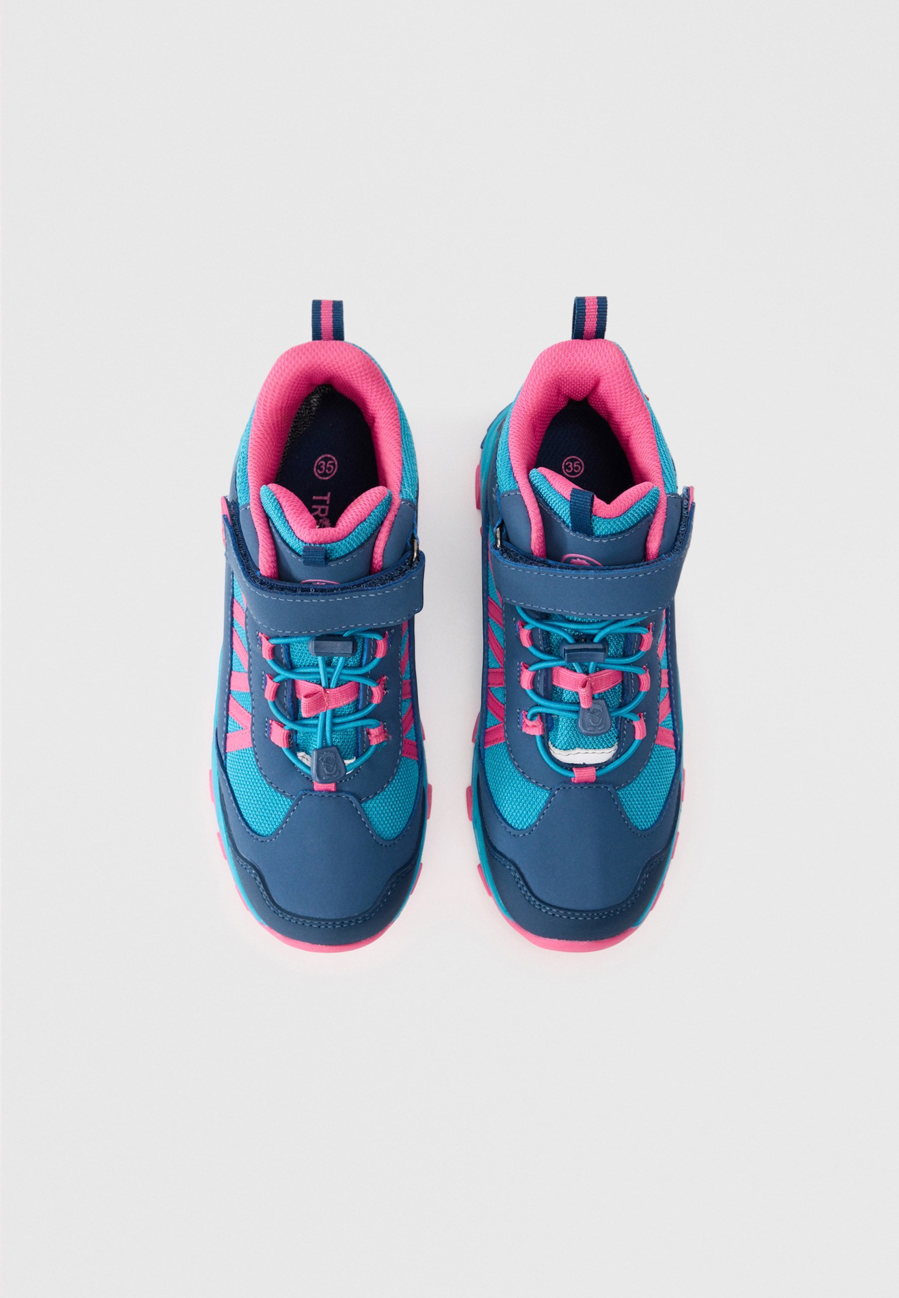 TROLLKIDS TRONFJELL HIKER MID UNISEX - Wandelschoenen - donker turkoois/licht magenta