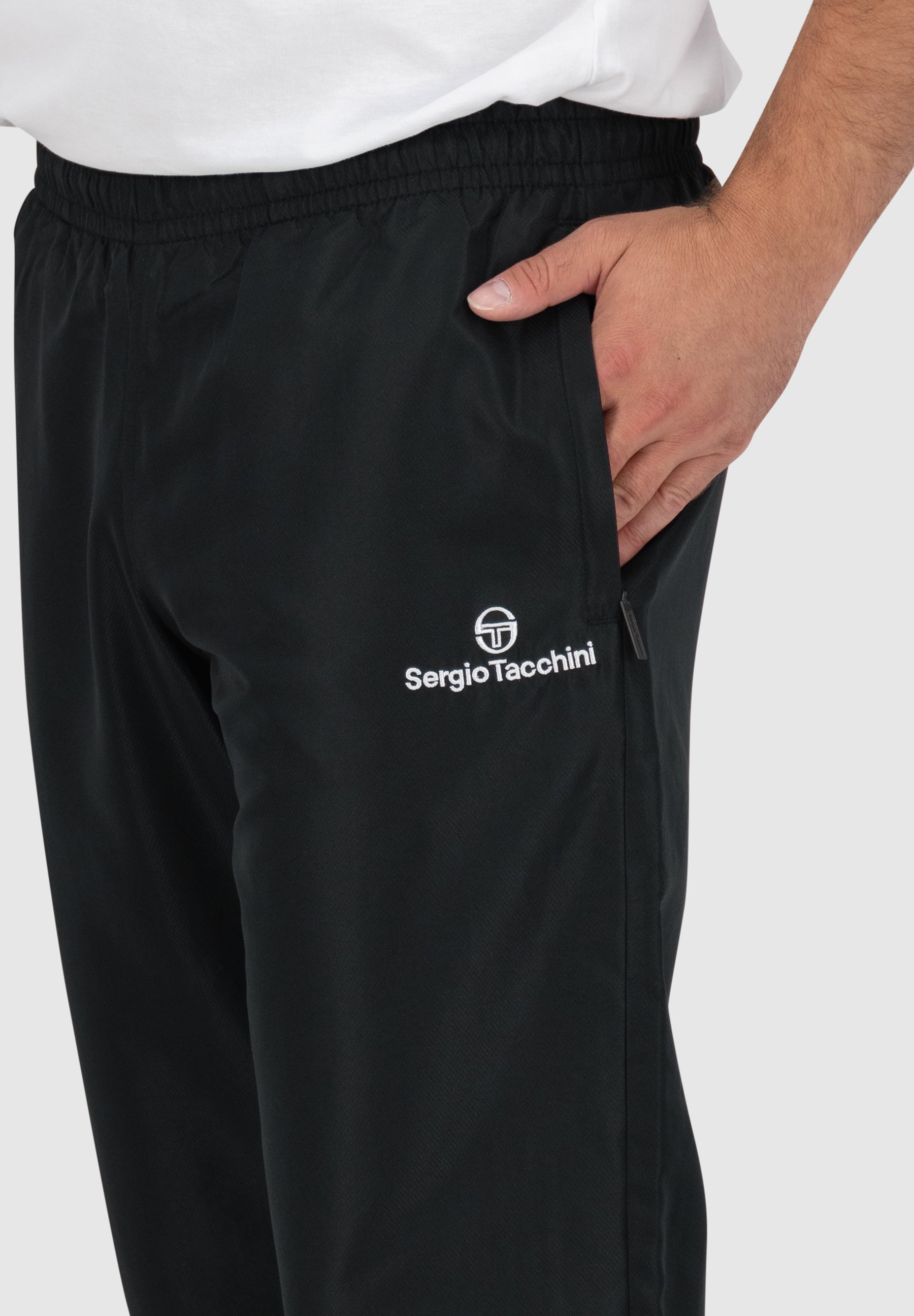 Sergio Tacchini CARSON bikses - Treniņbikses - melni baltas