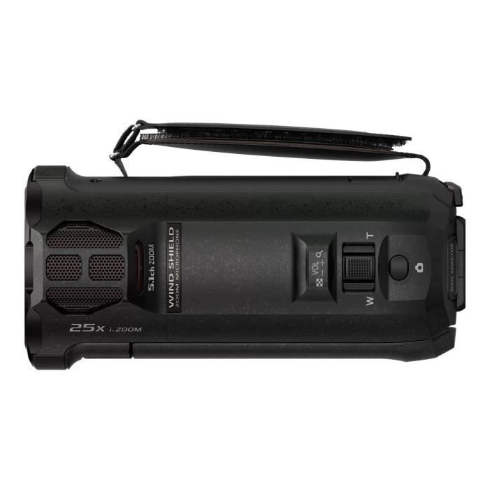 Videocamera Panasonic HC-VX981 4K - 30 fps, 18,91 MP, zoom ottico 20x, Leica, scheda di memoria, Wi-Fi, nera