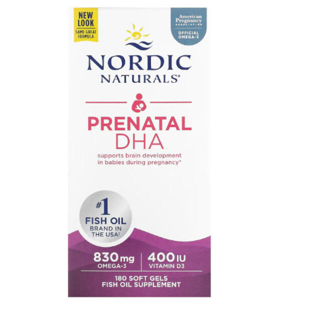 Nordic Naturals terhes DHA 830 mg Omega-3 + 400 NE D3