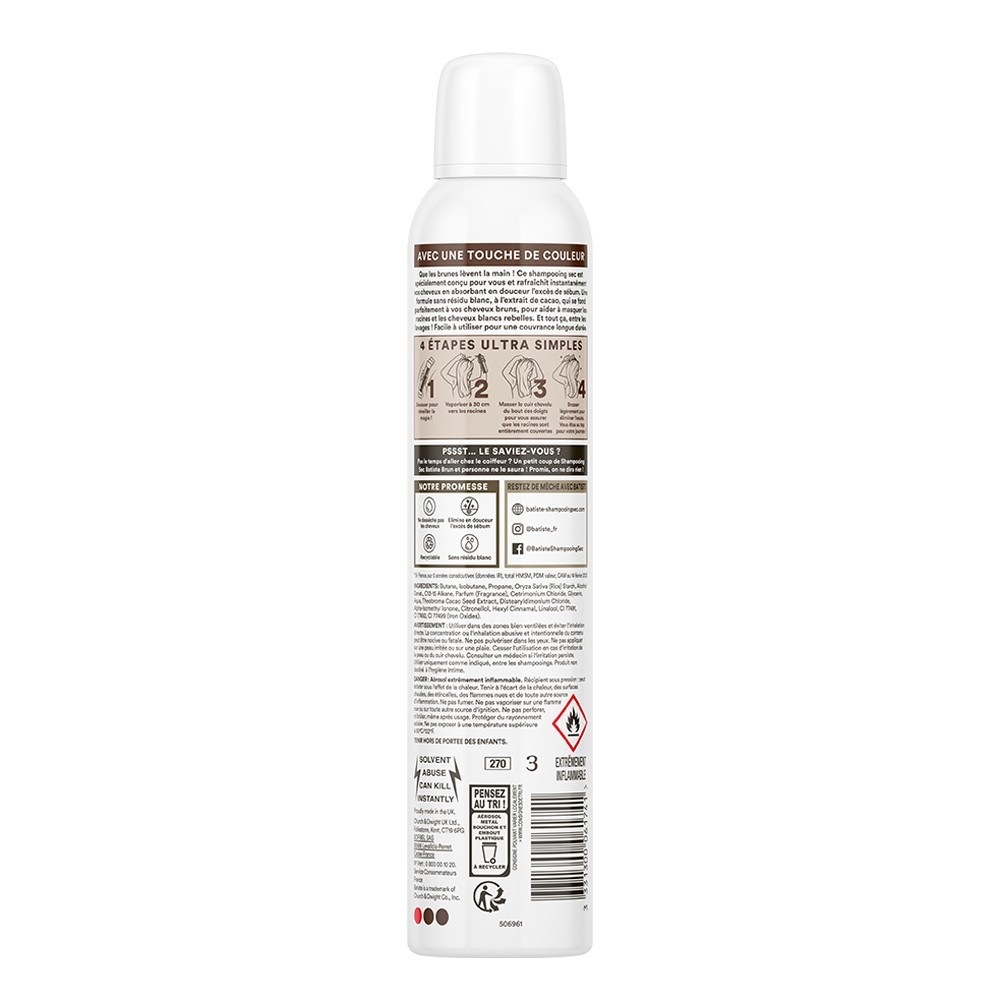 Batiste Shampooing Sec coloré
