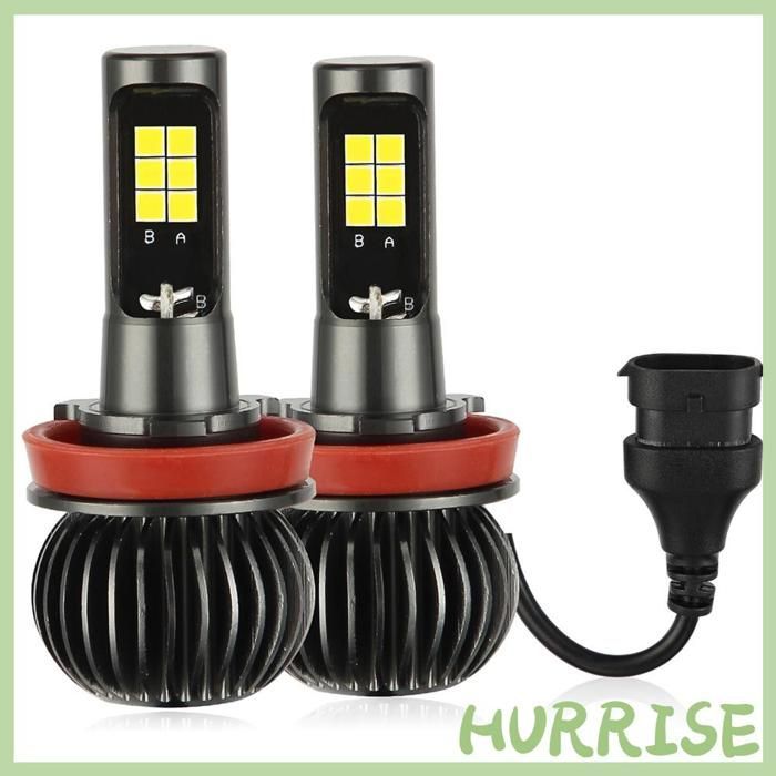 Garosa Ampoule antibrouillard Ampoules Antibrouillard LED EV15 H8 H11 200 % Plus Lumineuses, Source de Lumière auto lateral