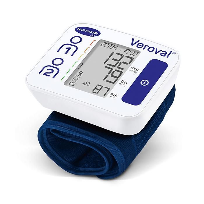 Monitor de pressão arterial de pulso compacto Hartmann Veroval
