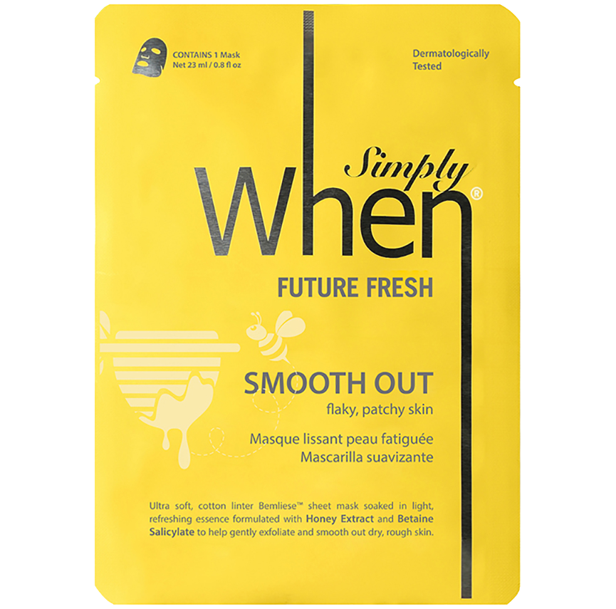 Quando a máscara facial suavizante coreana Simply de 23ml da Future Fresh