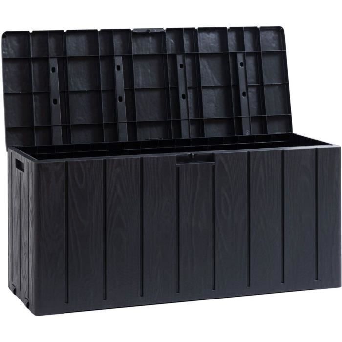 Förvaringslåda för trädgården - Harts - MULTIBOX BRAVO - Antracitgrå - 270L - 117,5x45x56 cm