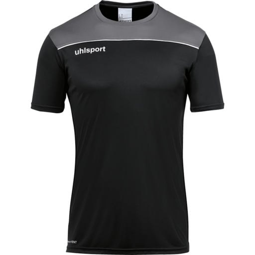  Camisa Offense 23 Poly Preta/Antracite/Branca Uhlsport
