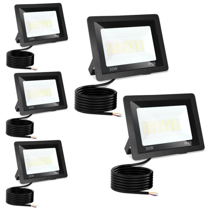 Projecteur à LED - Hengda - 5X 30W - Étanche IP66 - 3 Couleurs - 120° Angle de faisceau