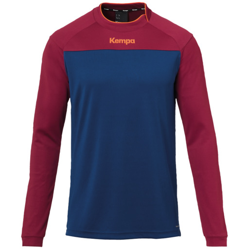Prime Longsleeve Azul Deep/rojo Oscuro Kempa