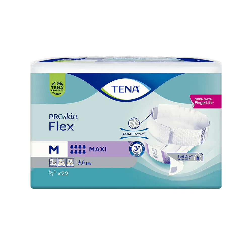 Tena Flex ProSkin Maxi, Pieluchomajtki dla dorosłych, 71-102cm, Medium