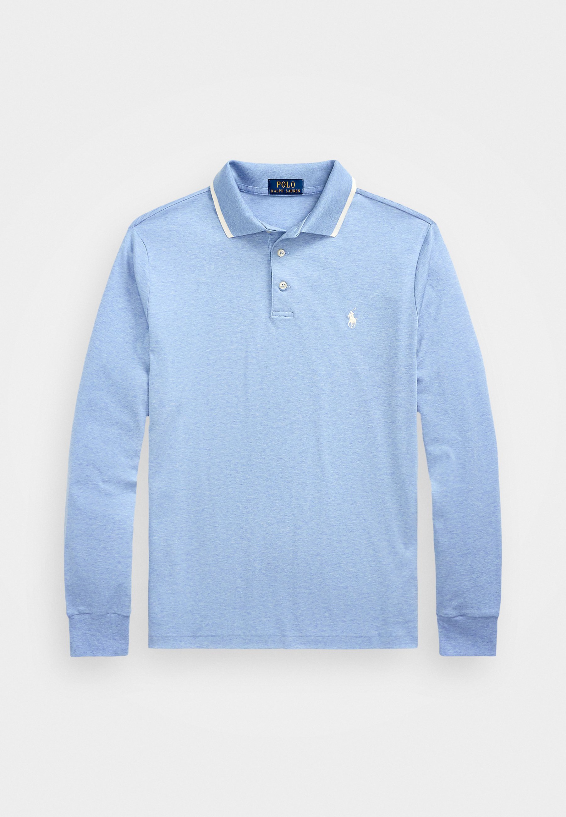 Polo Ralph Lauren CUSTOM SLIM FIT POLOSHIRT VAN ZACHT KATOENEN - Poloshirt - Isle Heather