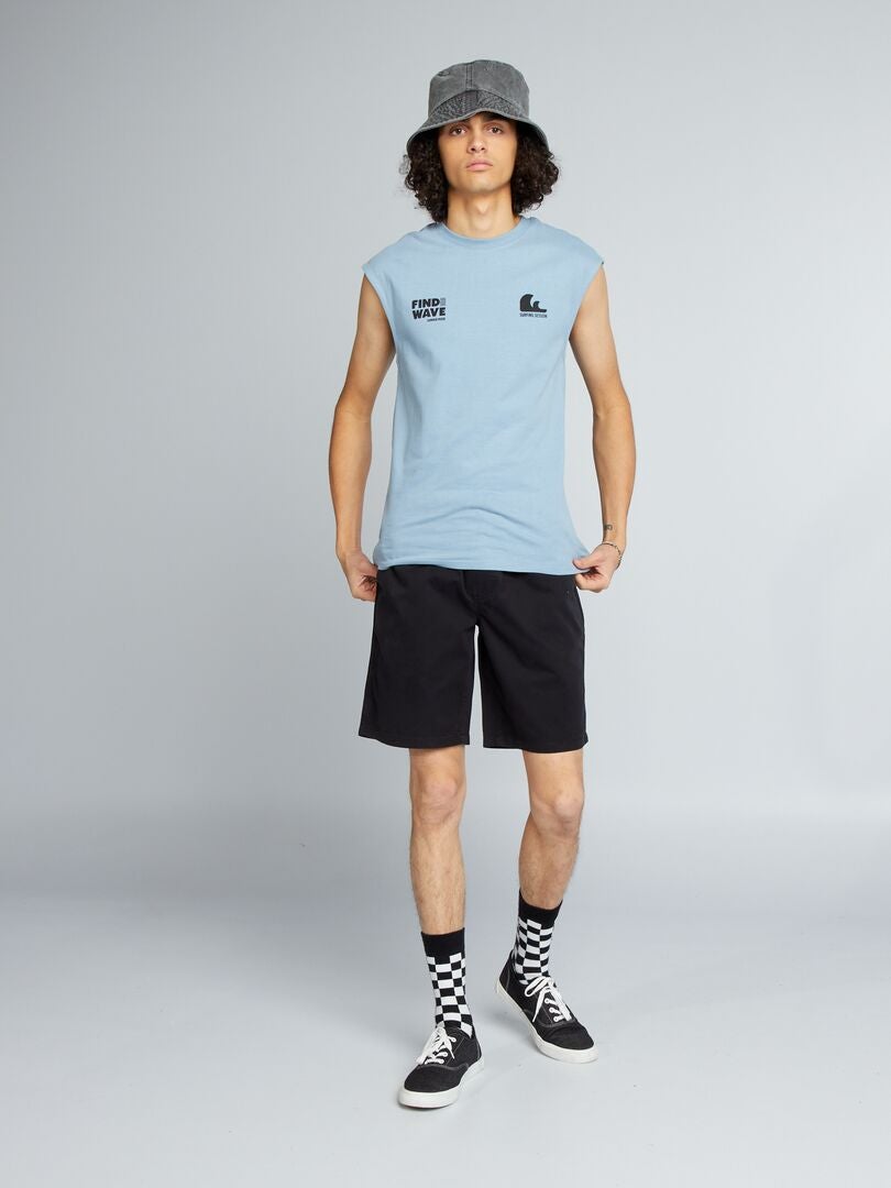 Regata estampada - AZUL