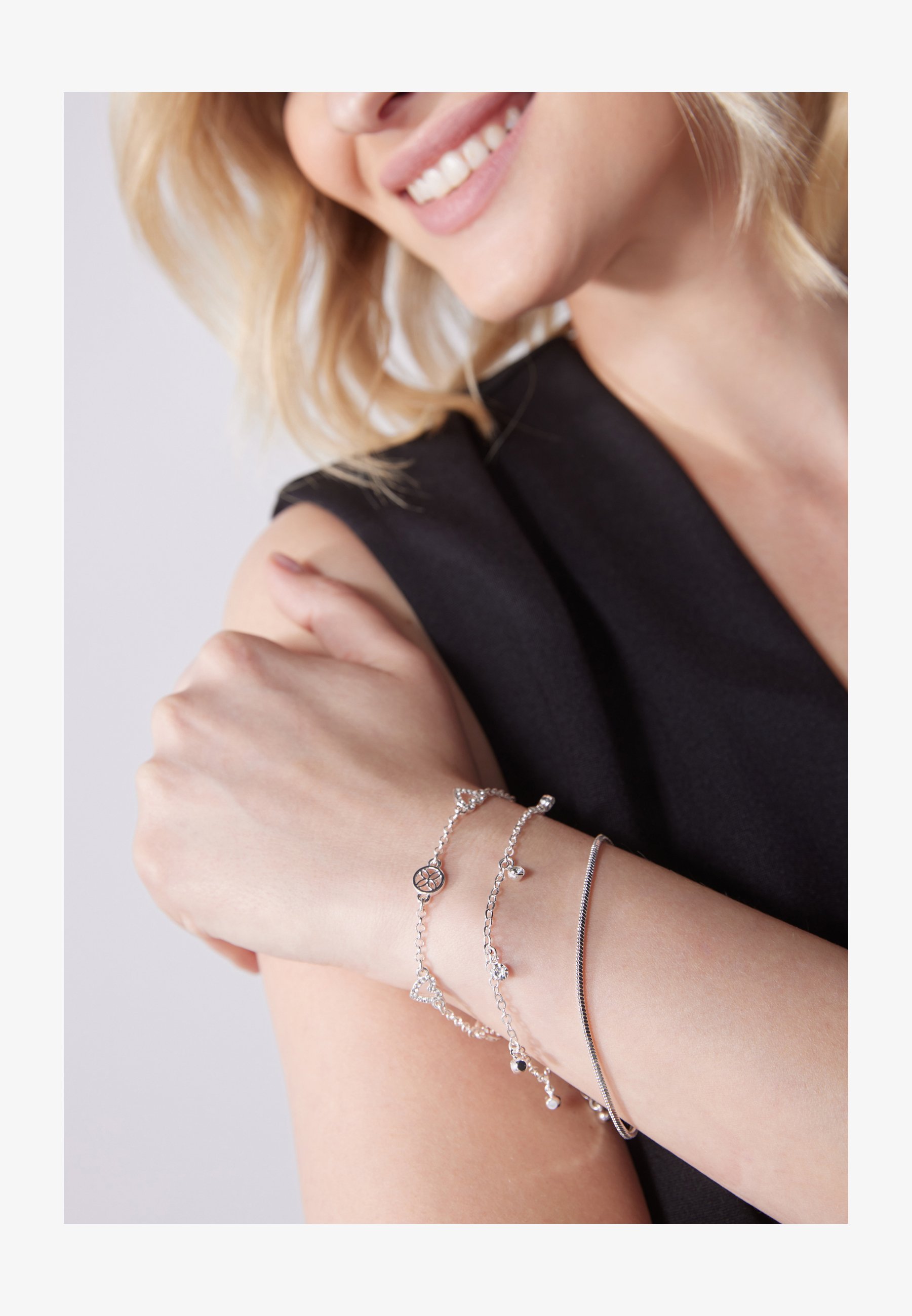Anna Field 3-delige set - Armband - zilverkleurig