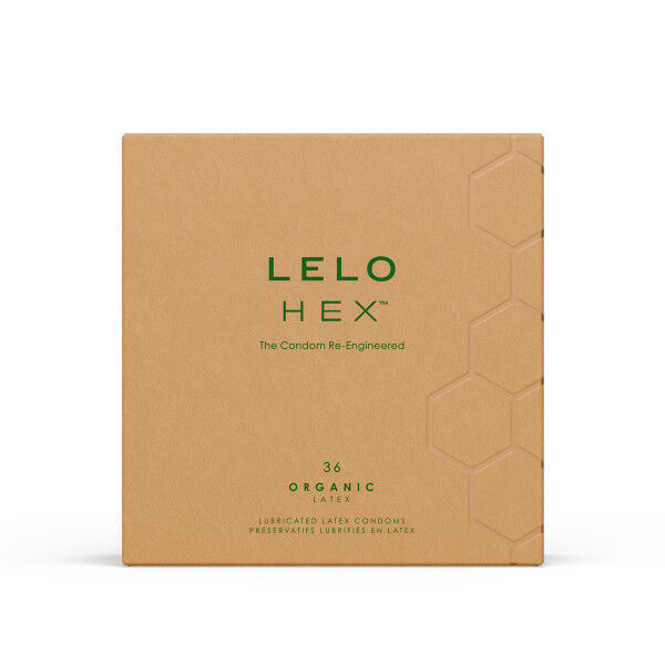 Préservatifs bio Lelo HEX, boîte de 36