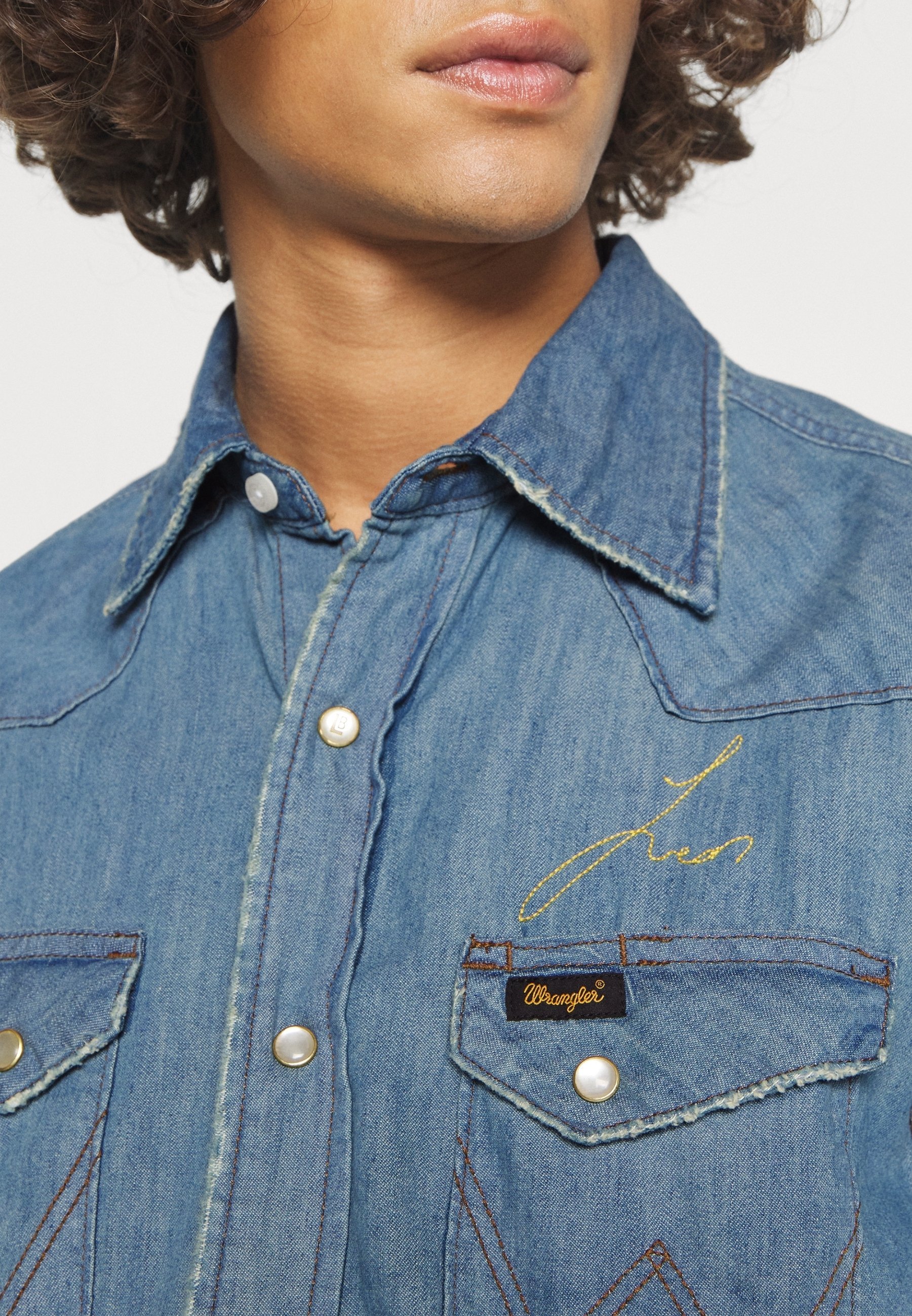 Wrangler shirt - blauwe denim
